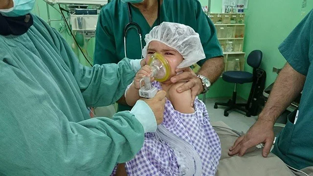 Das ist unser Jubiläumskind. Majd ist der zwanzigste Patient im Cleft Zentrum in Bethlehem.